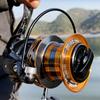 Maximum Drag Force 30KG Fishing Reel 12000 10000 9000 Metal Line Cup Suitable for Long-distance Casting of Saltwater and Freshwater Rotating Reels
