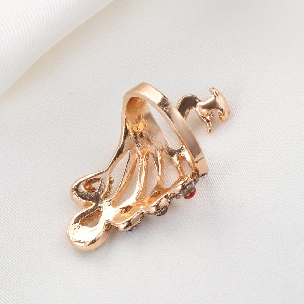 Knitting Tools Thimble Ring Peacock Shape Yarn Guides Knitting Loop Crochet Ring Sewing Accessories