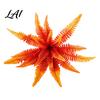 Mixed Match Floral Displays Artificial Fall Fern Plants 18 Heads Autumn Orange Fake Persian Vibrant Flower Arrangements Greenery Bushes Faux Leaves