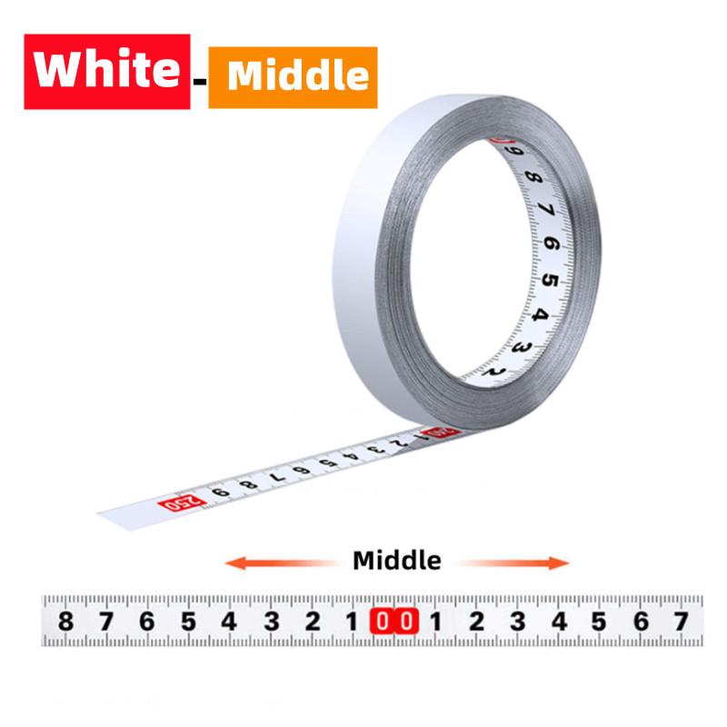 Self-Adhesive Measuring Tape Stainless Steel Workbench Ruler Adhesive Backed Tape Measure Metric Scale Rust-Proof Ruler