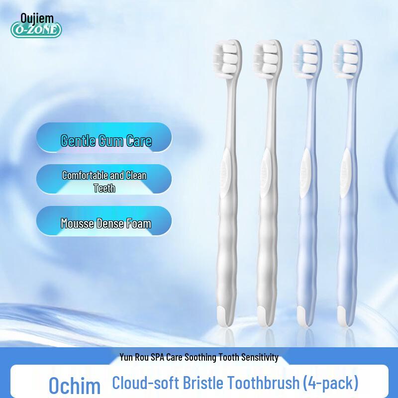 O-ZONE Soft Bristle Toothbrush 4-Pack