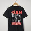 GBH Give Me Fire Punk Rock Graphic T-Shirt for Men Black Cotton Short Sleeve Crew Neck All Sizes Machine Washable Casual Wear