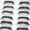 10Pairs False Eyelashes Thick Reusable Synthetic Fiber Naturals Cruelty-Free False Lashes for Daily Life
