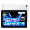 Tablet Android 15, 10,1 palce, 20 GB RAM, 64 GB ROM, WiFi 6, Widevine L1, HD IPS displej 120 Hz