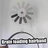 Obracana spinka do włosów z napisem "Brain Loading", akcesoria do włosów "Brain Loading", ciekawe i kreatywne, obracane akcesoria