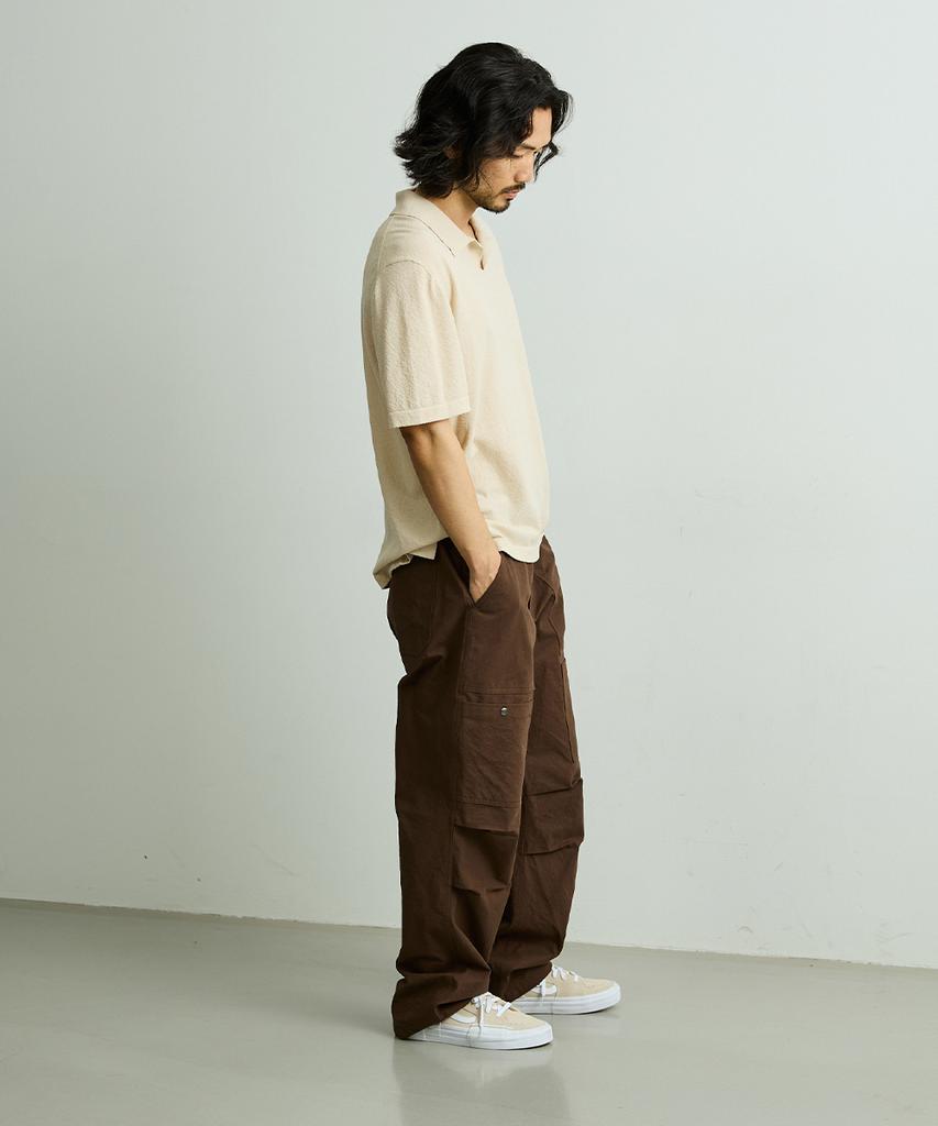ONNHANS [Elastic Waist] Summer Belted Field Pants_Brown
