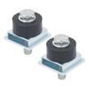 2Pcs Stainless Steel Trolley Roller Wheels Limit Assembly Positioning for 1‑5/8in Width Strut Channe