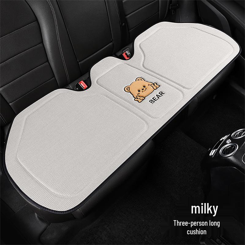 Universal Bieye Bear Cartoon Car Seat Cushion, Cotton & Linen, for All Seasons - Fits Buick Verano, Blue 6 Regal