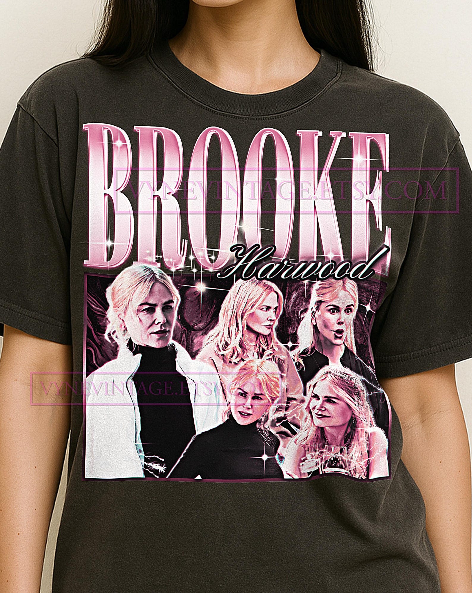 Brooke Harwood Shirt, 90s Vintage Retro Bootleg Brooke Harwood T-Shirt, Content Creator Graphic Tee, Aesthetic Media Fan Shirt L