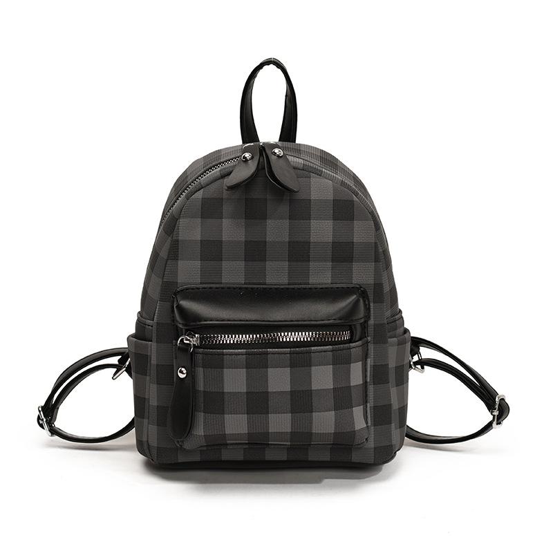 Nischen College-Stil Kontrastfarben karierter Rucksack Damen 2025 Sommer Koreanische Version Trendige Mode Kleiner Rucksack Damen Achseltasche