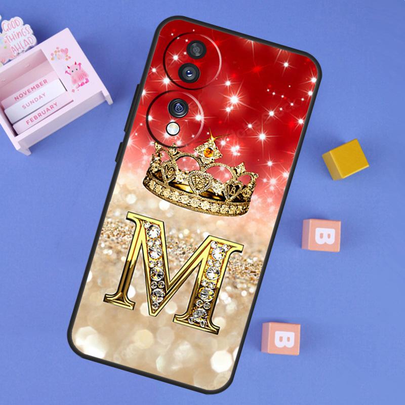 

Pink Diamonds Letter Case For Honor 400 Pro 200 70 90 Lite X9a X9b X9c X9d X8b X8c Win RT Magic 8 5 6 7 Pro Cover Honor X8b