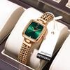 POEDAGAR Luxury Square Watch for Woman Waterproof Stainless Steel Quartz Watches Female Elegant Dress Simple Ladies Watch