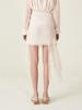 Kaie Crinkle Asymmetrical Hemline Flare Skirt
