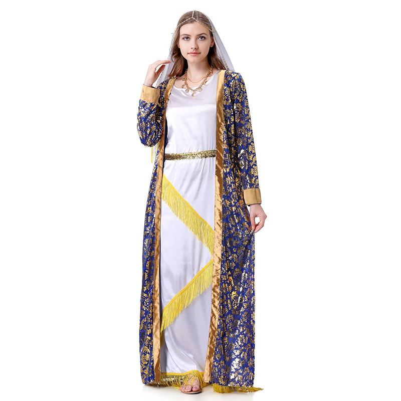 Halloween Costume Dress Women Long Skirt Outfit Fantasy Theme Cosplay Ensemble
