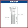 M12x1.25 Wheel Lug Bolts Nuts Hub Assembly Wheel Stud Fit for Nissan Sentra 1995-2022 No.4322270T00 - Pack of 5 Replace Parts