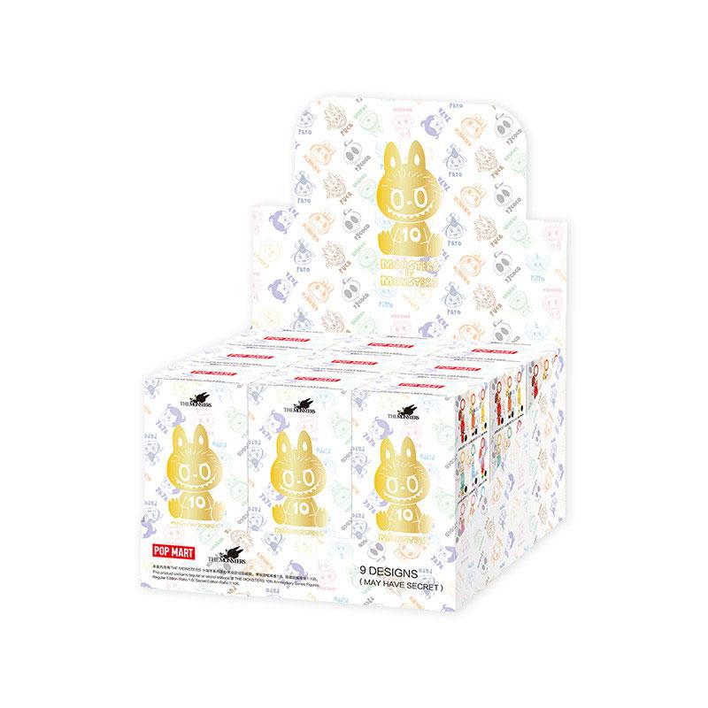 POP MART 10th Anniversary THE MONSTERS Figure Mystery Boxes Single Mystery Box/Full Box 9 Pcs PPMT-2601-0067