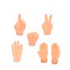 1Set Cats Toy Cat Gesture Finger Cot Cat Finger Sleeve Mini Hand Model Silicone Gloves Pet Interaction Toy Cat Massage Tool