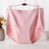Plus Size Modal Cotton Seamless Mid-High Waist Triangle Panties for Women