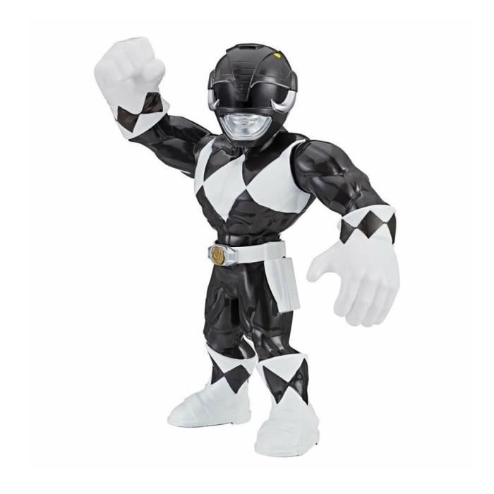 HASBRO PLAYSKOOL Figurine Power Ranger Mega Mighties BLACK RANGER Noir Figurine Articulée 25 Cm