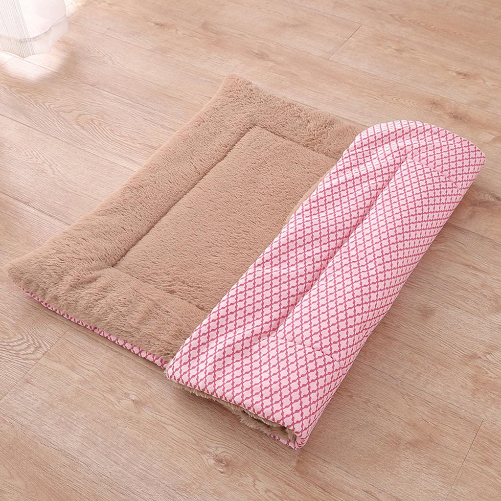 Plush Dog Bed Crates Mat Kennel Pad 23/30/37 Inches Soft Washable Pet Beds Warm Mattress for Small Medium Large Dogs