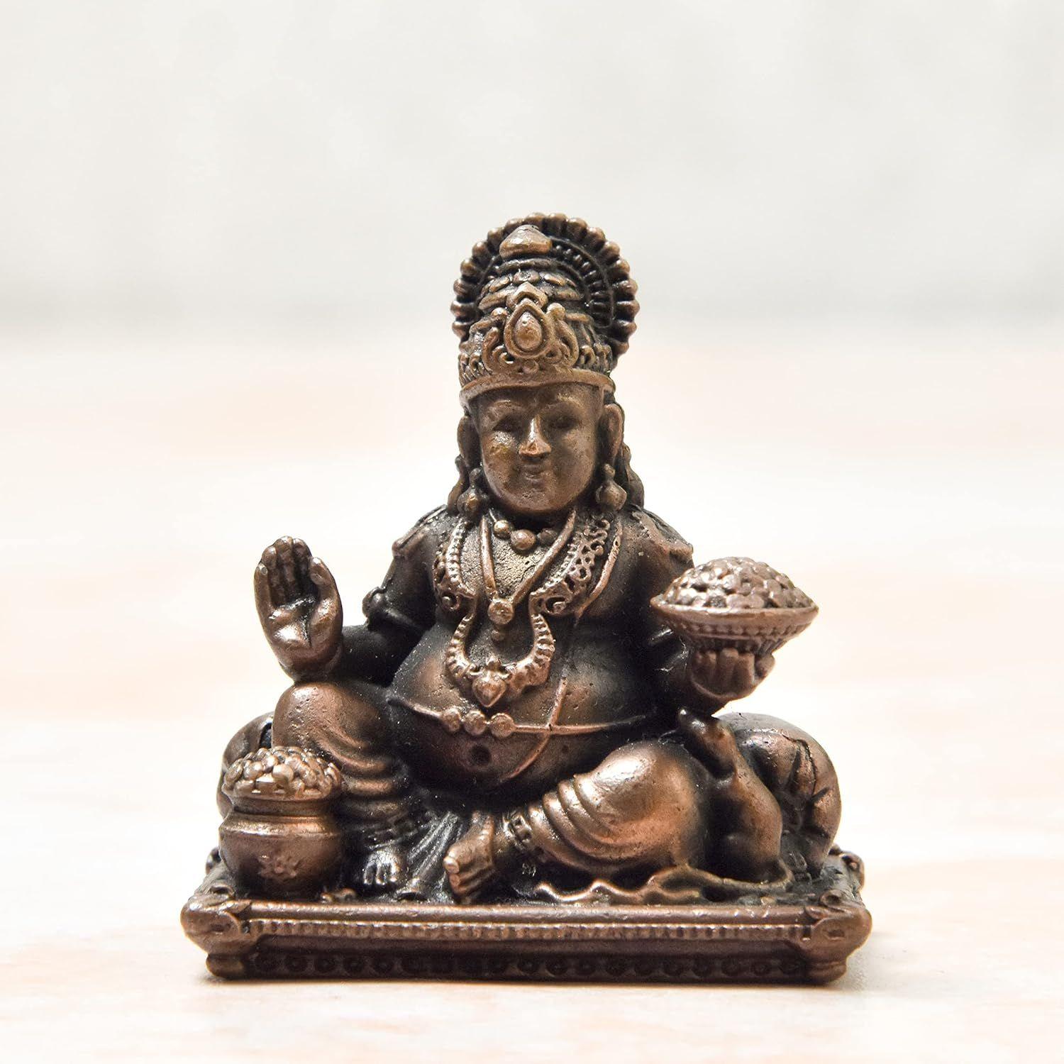 

Handmade Copper Maharaja Kuber Idol – Patina Antique Finish,