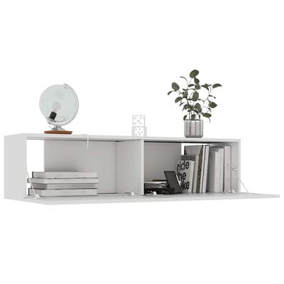 TV Cabinet White 120 X 30 X 30 Cm Engineered Wood