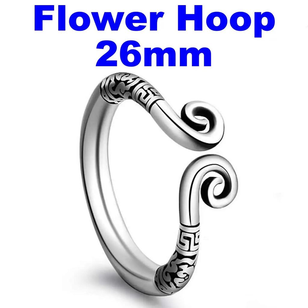 Stainless Steel Snake-Shaped Penis Cock Ring Delayed Ejaculation Erection Ring Semen Locking Rings Glans Massage Sex Toy for Men