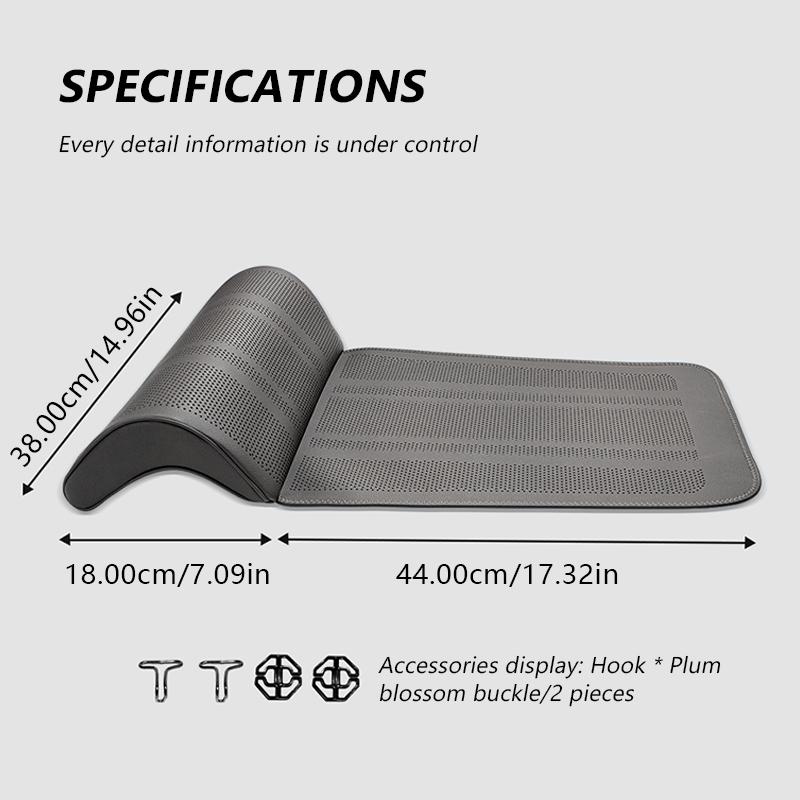 SEAMETAL Car Seat Leg Support Extension Suede Universal Auto Seat Extender Leg Cushion For Driver Memory Foam Seat Padding Mat Cover