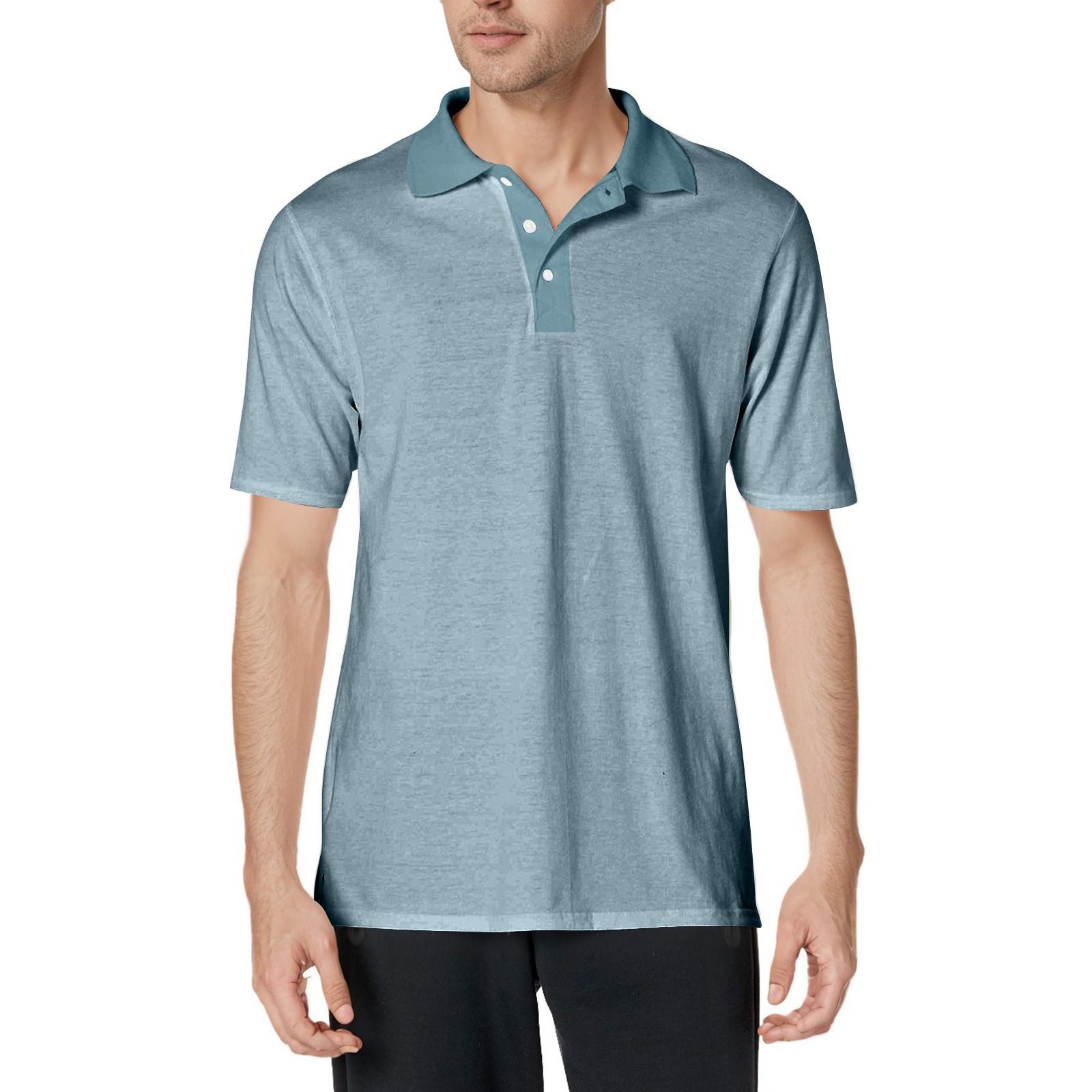 

Мужская рубашка с коротким рукавом из мягкого хлопка и воротником XL