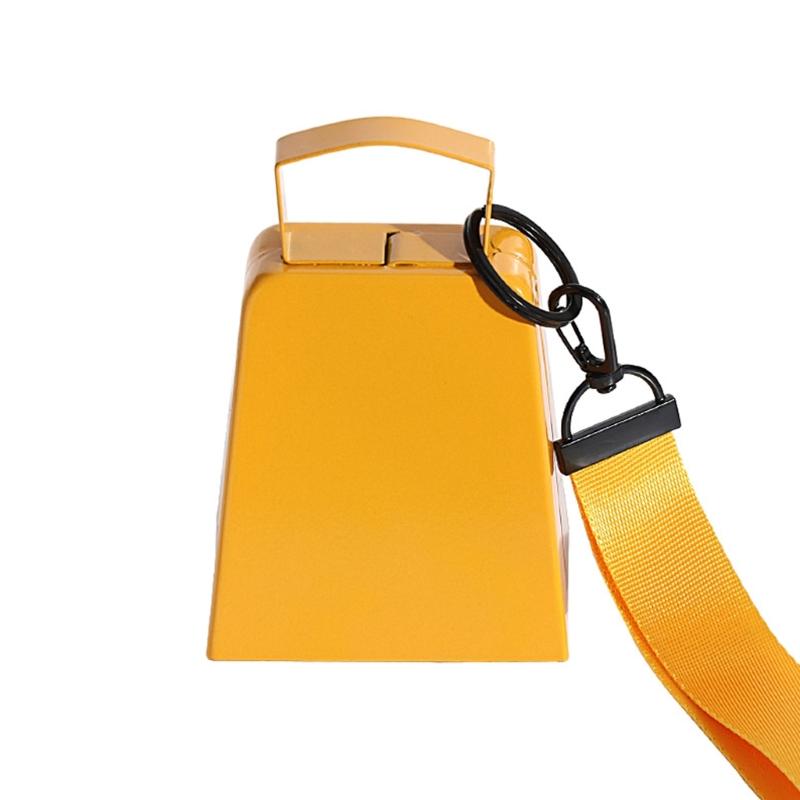 

Anti-Corrosive Cheer Bells Big Load Iron Design Loud Noise Maker for Sports Game Concerts Secure Grip Handle Included жёлтый