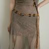 Delicate Waist Rope for Woman Bohemian Weaving Waist Belt Sexy Women Beach Getaways Swimsuit Skirt Ethnic Waist Chain