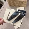 Women's Retro Plaid Wool Hair Clip - Autumn/Winter BB Style for Side or Bangs