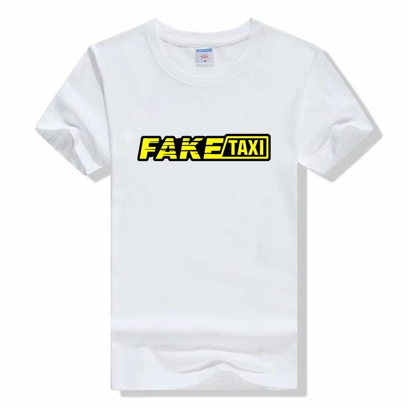 Fake Taxi T Shirt Faketaxy Fake Taxy Taxydriver Taxxy Illegal Driver T Shirt Casual Wear Short Sleeved Round neckTee T Shirt