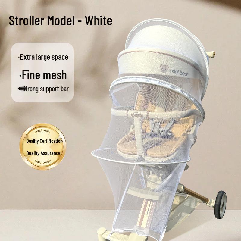 Baby Stroller Anti-Mosquito Net with Enlarged Dense Mesh and High View Upgrade