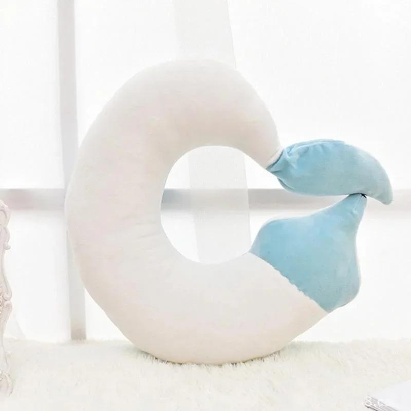 Travel Pillow U Shape Neck Pillow Cute Fox Pillow Hug Sleeping Pillows Ornamental Pillow Office Sleep Pillow 30*30*8CM