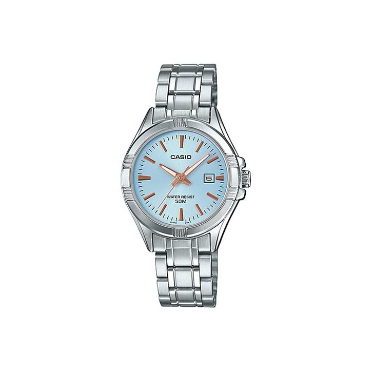 

Casio Standard Series 50M Water Resistant Quartz Movement Stainless Steel Strap Watch Women watches Blue LTP-1308D-2AV Blue Dial