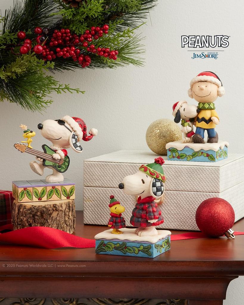 JIM SHORE Snoopy Charlie Scarf 6017237 & <Christmas>