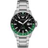 Diver GMT Black Stainless Steel Men's Quartz Watch AR11589