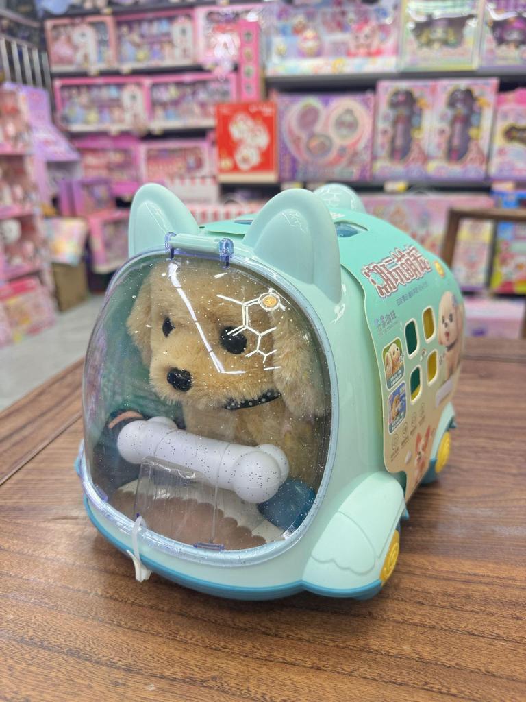 Electric Plush Bunny, Puppy, Kitten Pet Toy: Walking, Talking Cage House for Kids