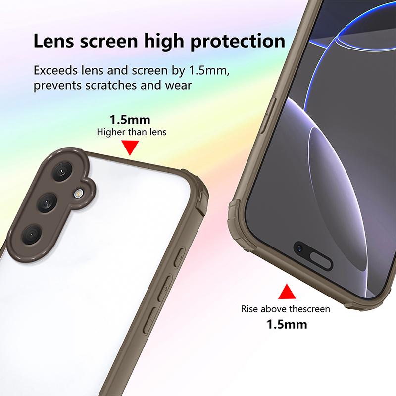 Ultra Thin Clear Acrylic Phone Case for Samsung Galaxy M05 M14 M32 M55 F14 F55 C55 Phone Back Cover Transparent Shockproof Cover