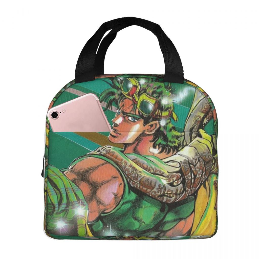 Jojo Bizarre Adventure Joseph Joestar Insulated Lunch Bag for Kids School Cooler Thermal Food Box Tote Lunch Boxes Container