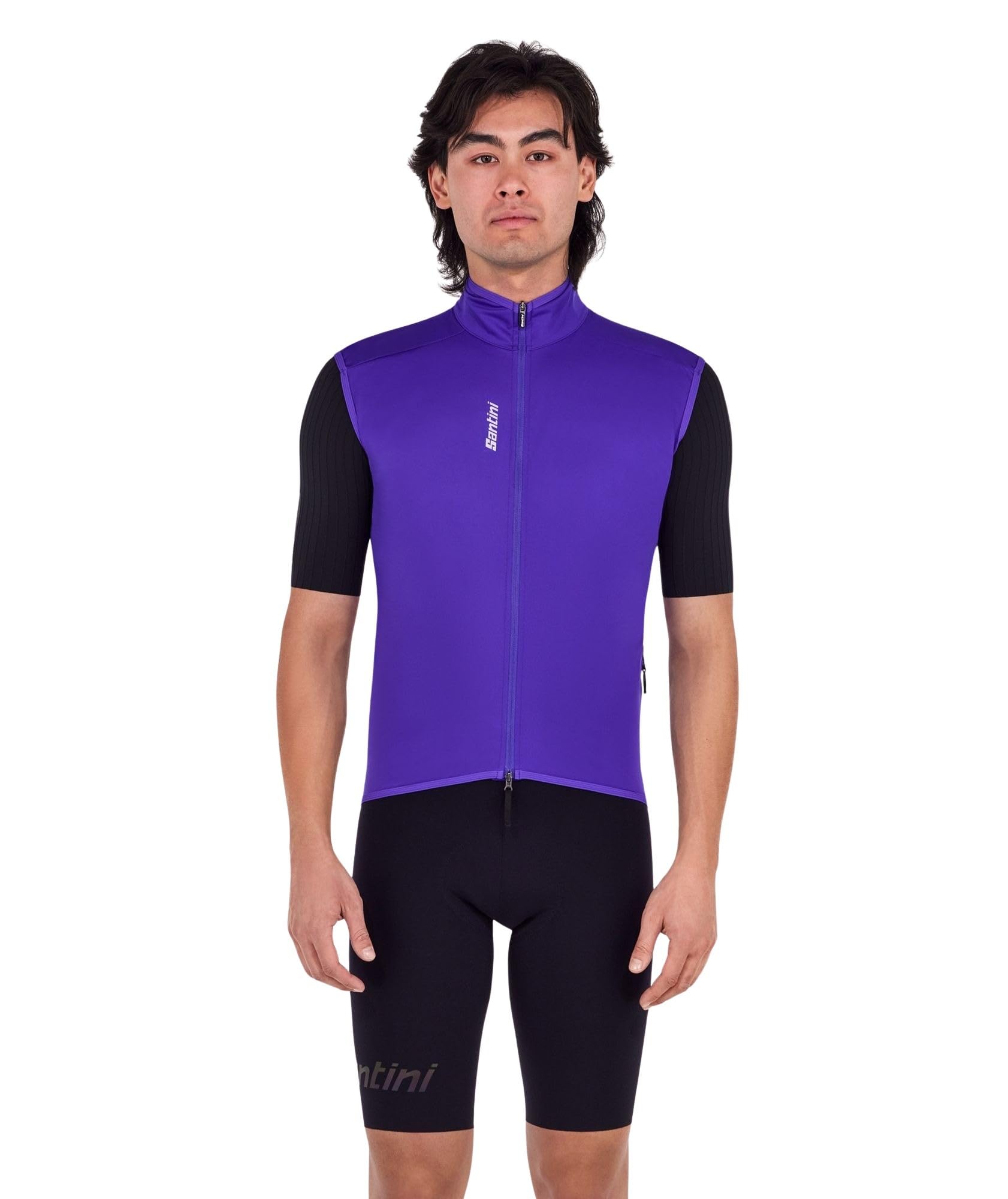 

Santini MAGIC Cycling Rain Double Slim Purple SP55575BMAGIC Vest, Unisex, Waterproof, Thermosealed, Zipper, Fit, Lightweight, Compact, (Size 3XL) фиолетовый