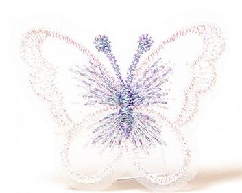 5CM Width 100Pieces/Pack Colorful Embroidery Butterfly DIY Garment Wedding Dress Hair Accessories Sewing Material for Hairgrips