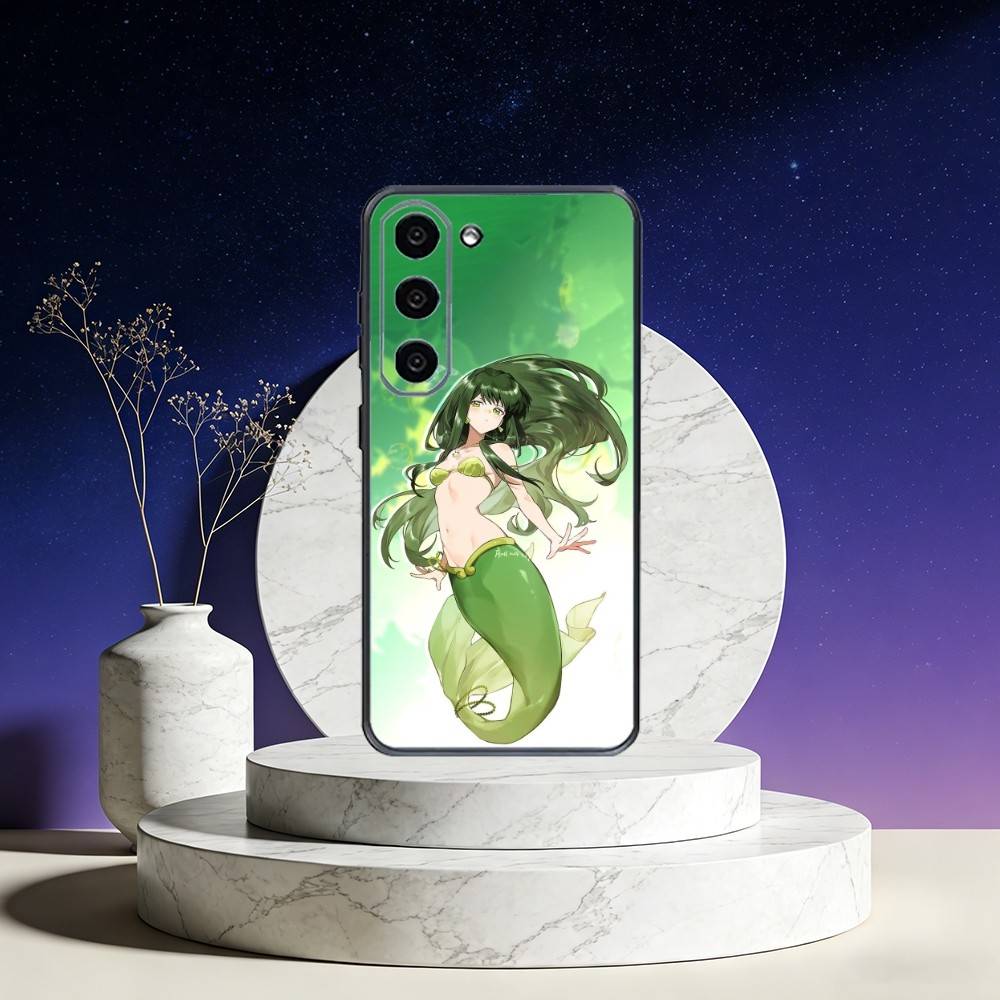 

M-Mermaid M-Melody Pichi Phone Case For Samsung Galaxy A73,A72,A71,A70,A53,A52,A51,Others Soft Black Cover Samsung a40