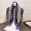 Trendy Print Square Scarf For Women Cotton Velvet Neck Scarf Shawl Warp Elegant Neckerchief Bandanas Ladies Hijab