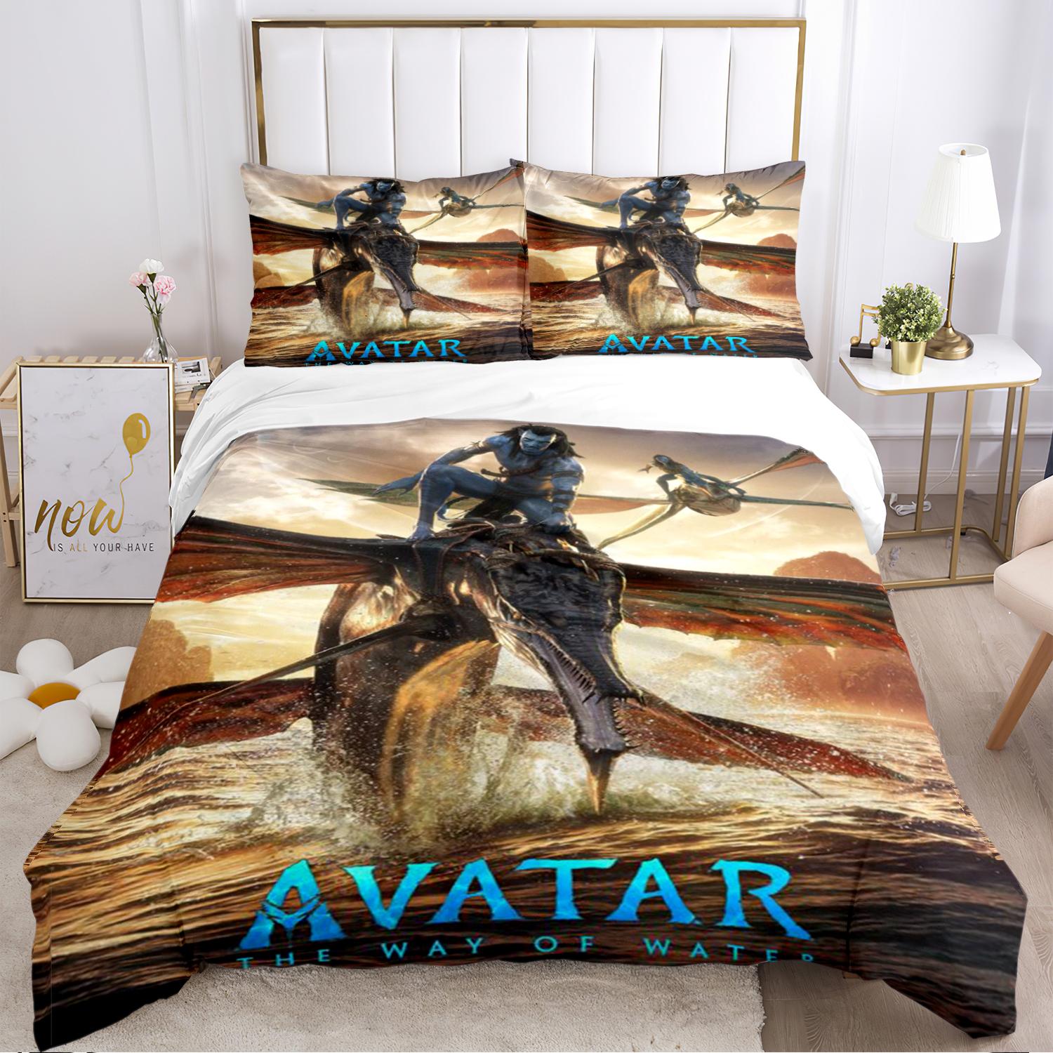 

Comforter A-Avatar Movie Pattern All Season Bedding Comforter Sets Soft And S Single/Double/Queen/King Comforter (quilt)-EU Single(135*200cm)3pcs
