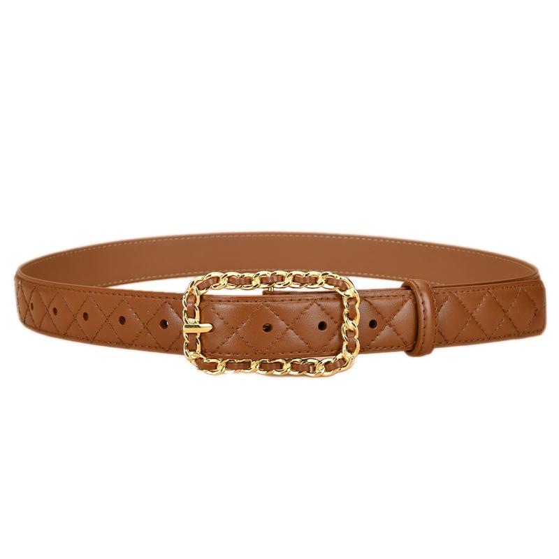 

Women s Belt, Genuine Leather Belt, Simple and Thin Belt, Genuine Cowhide, Korean Versatile Women s Belt 105cm