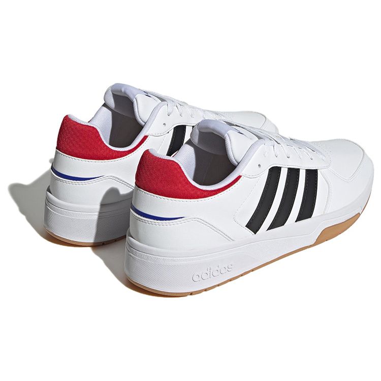 Adidas Neo Courtbeat Casual Slip Resistant Durable Low Top Skate Shoes Men Sneakers White Black Red HQ1762