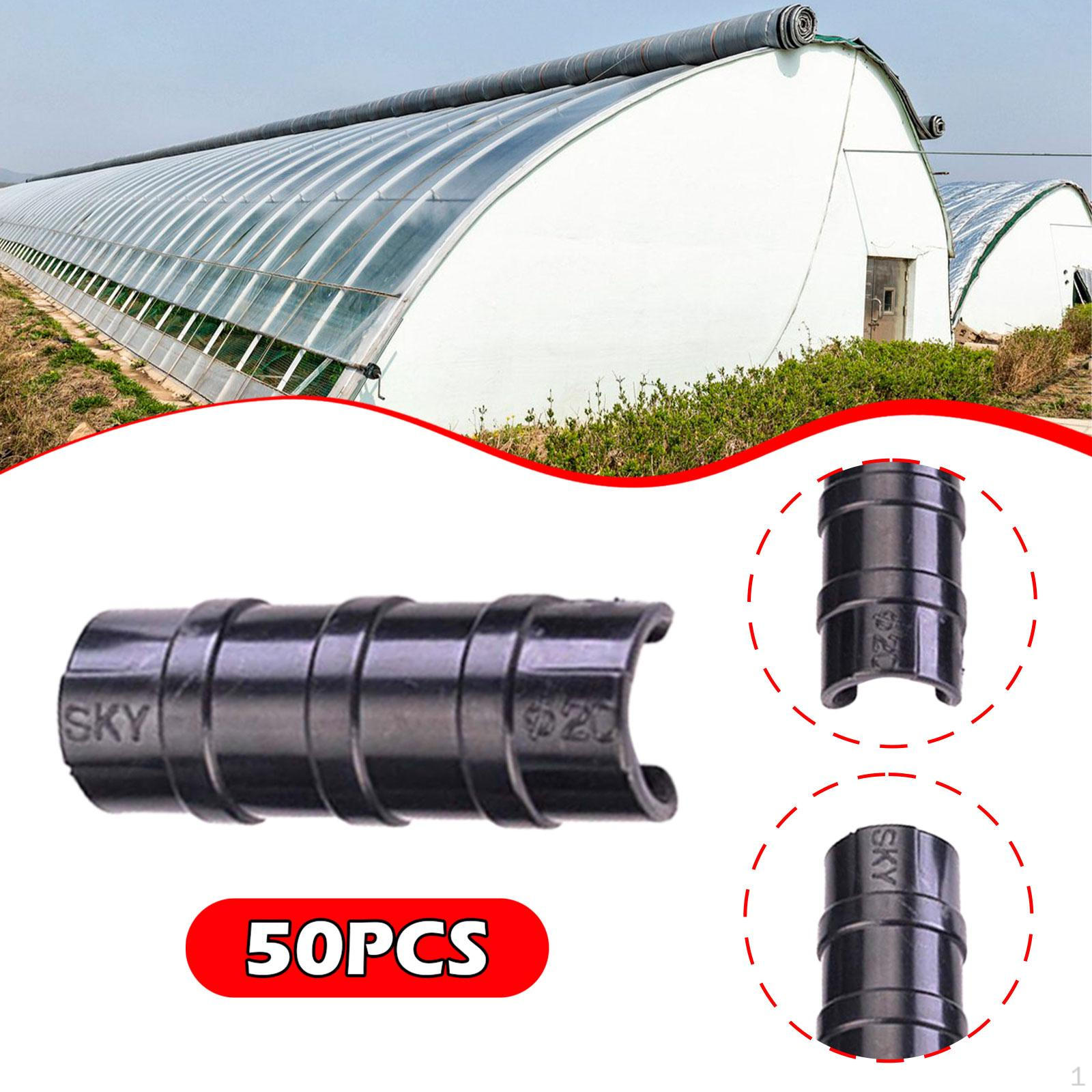 

50 Зажимов для тепличной пленки для каркасных труб, многоразовые клипсы для сада Diameter 20