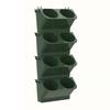 4PCS Flower Pots Wall Hanging Planters Stackable Planter Garden Plastic Pots Vertical Succulents Plant Home Balcony Decoration